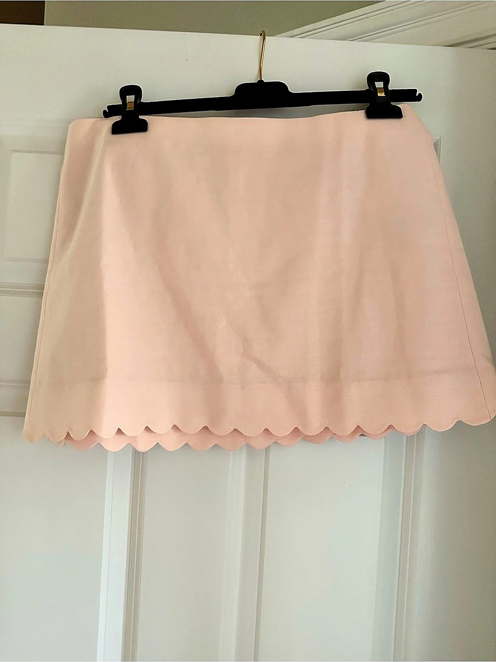 J.Crew Scalloped Mini Skirt in Pink Like New